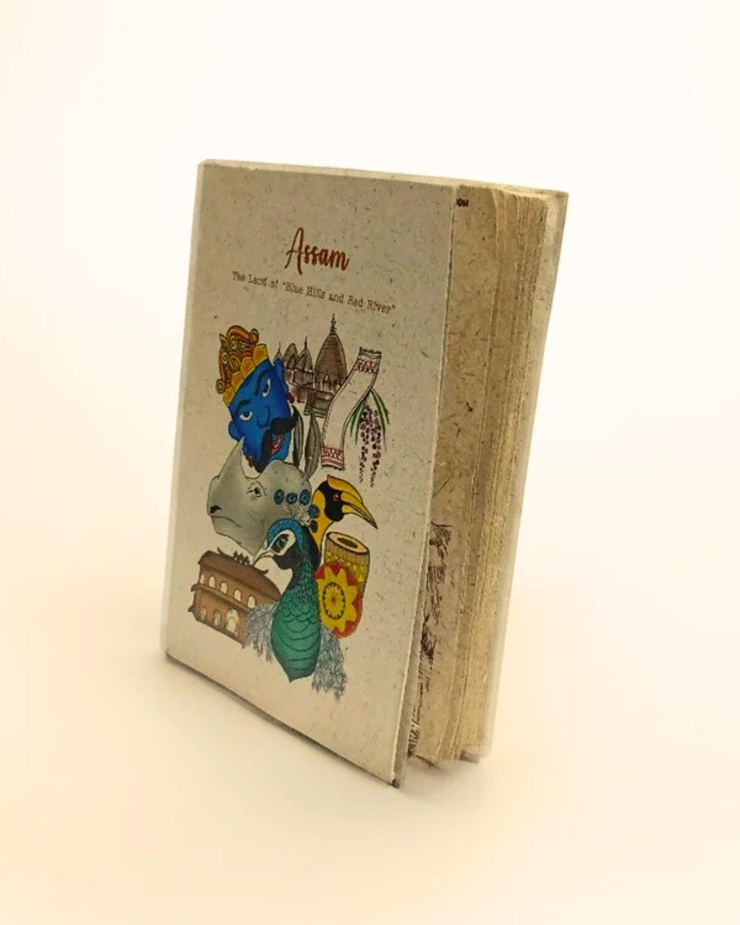 "Icons Of Assam",  Plain Journal, Handmade From Water Hyacinth