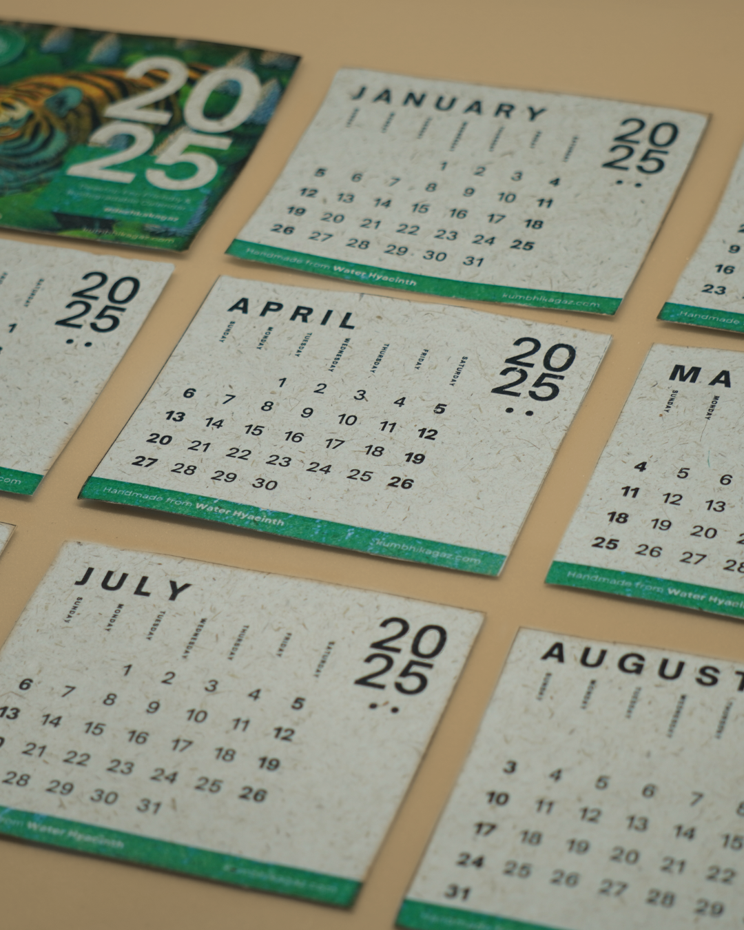 2025 Calendar | Handmade from Water Hyacinth